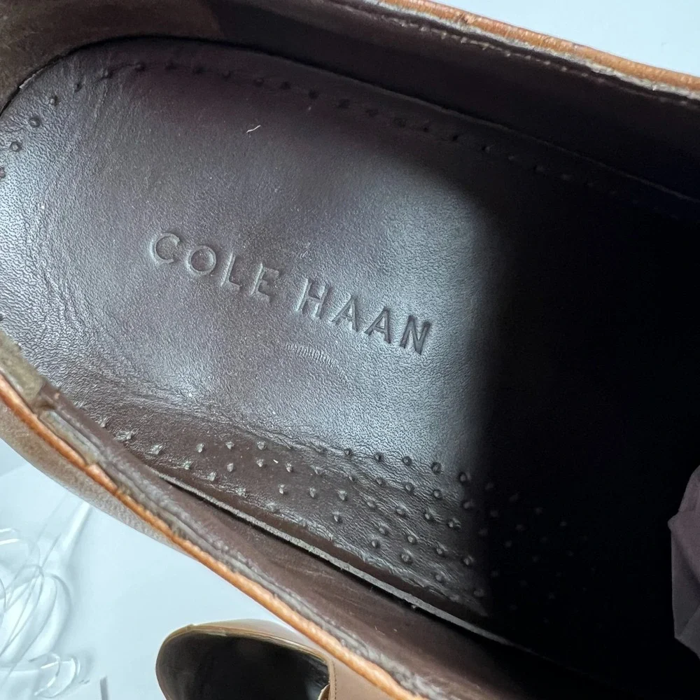 COLE HAAN  Benton Plain Oxford British Tan Men's Size 10.5 M‎ Dress Shoes C24118